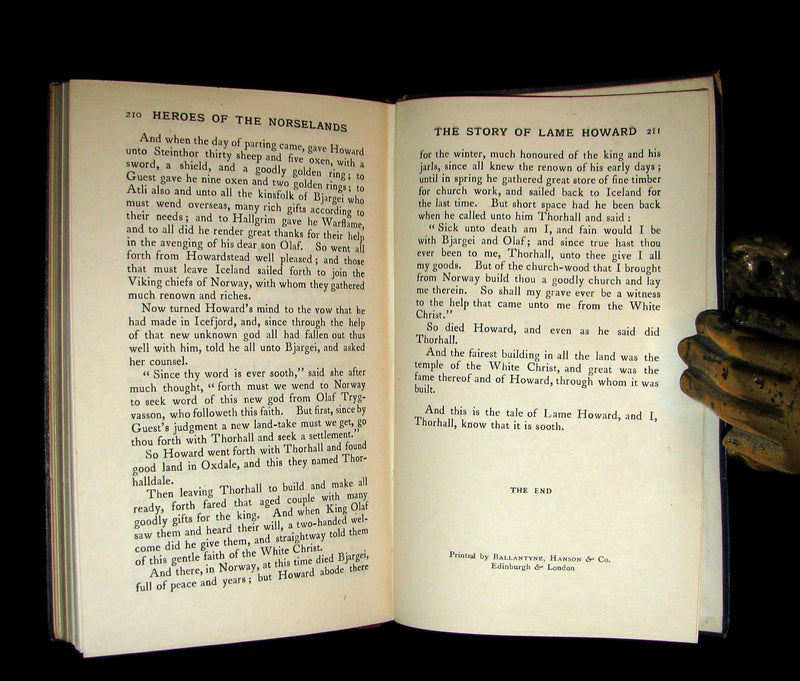 1903 Scarce 1stED Book - HEROES OF THE NORSELANDS illustrated by Thomas Heath Robinson.