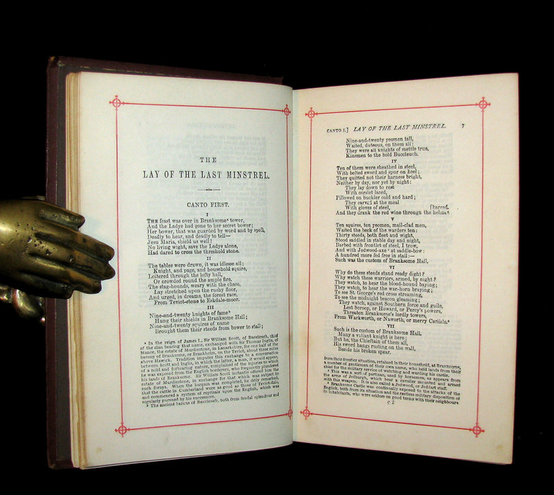 1860 Rare Book ~  The Poetical Works of Sir Walter Scott Illustrated by Corbould.