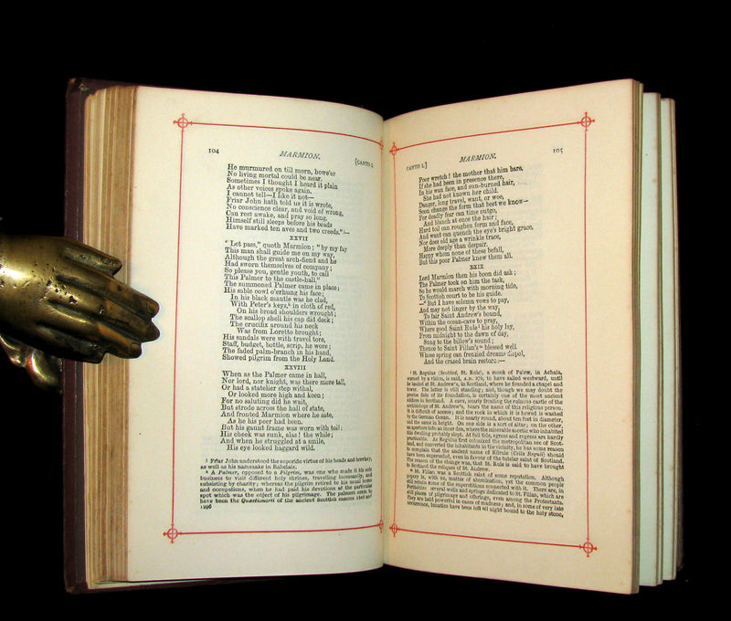 1860 Rare Book ~  The Poetical Works of Sir Walter Scott Illustrated by Corbould.