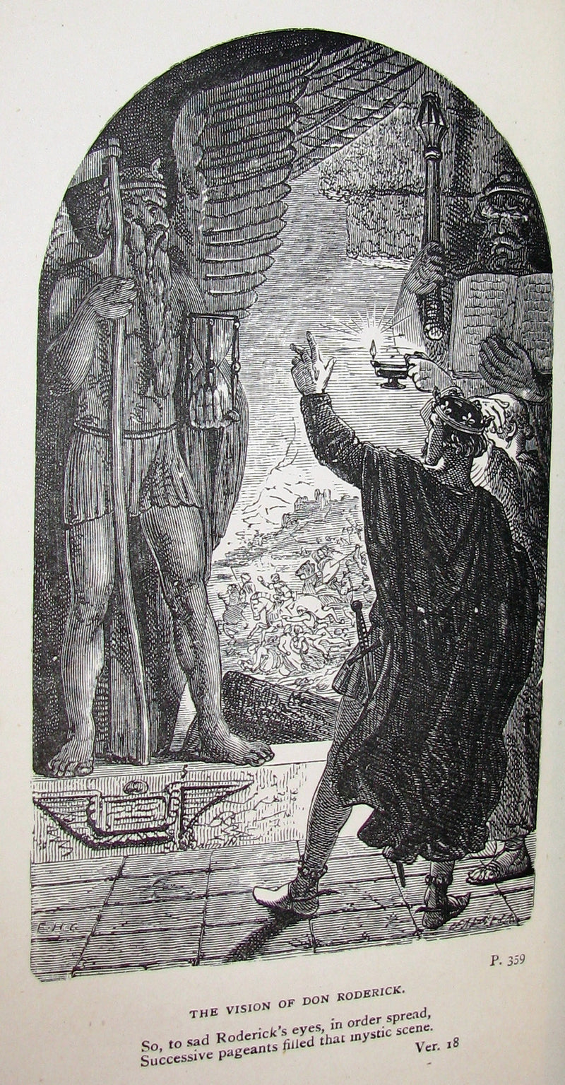 1860 Rare Book ~  The Poetical Works of Sir Walter Scott Illustrated by Corbould.