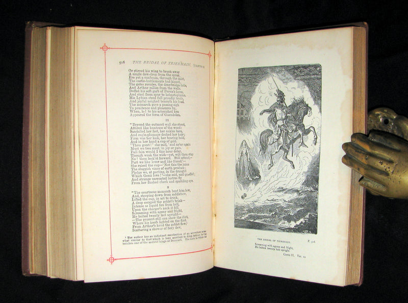 1860 Rare Book ~  The Poetical Works of Sir Walter Scott Illustrated by Corbould.