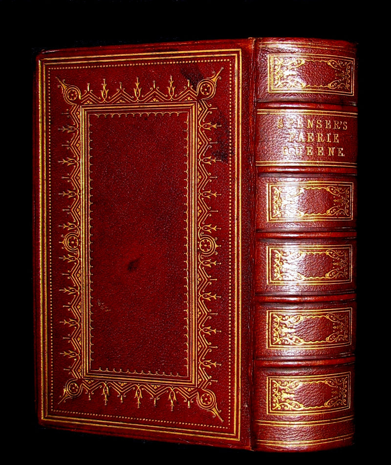 1856 Rare Book ~ The FAERIE QUEENE by Edmund SPENSER Illustrated by Corbould.