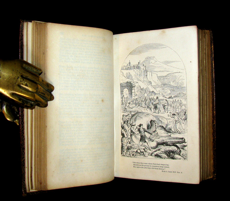 1856 Rare Book ~ The FAERIE QUEENE by Edmund SPENSER Illustrated by Corbould.