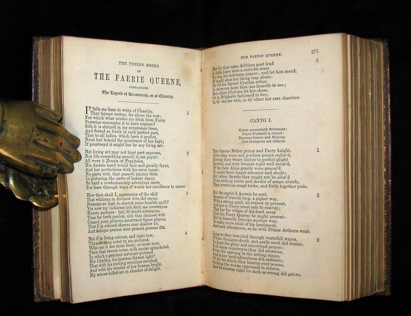 1856 Rare Book ~ The FAERIE QUEENE by Edmund SPENSER Illustrated by Corbould.