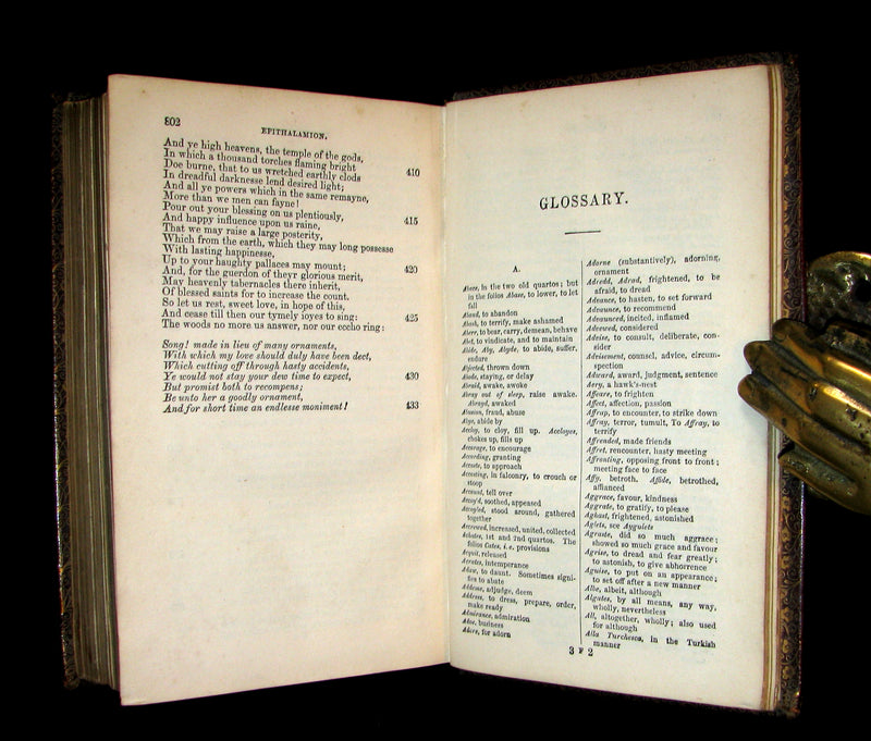 1856 Rare Book ~ The FAERIE QUEENE by Edmund SPENSER Illustrated by Corbould.