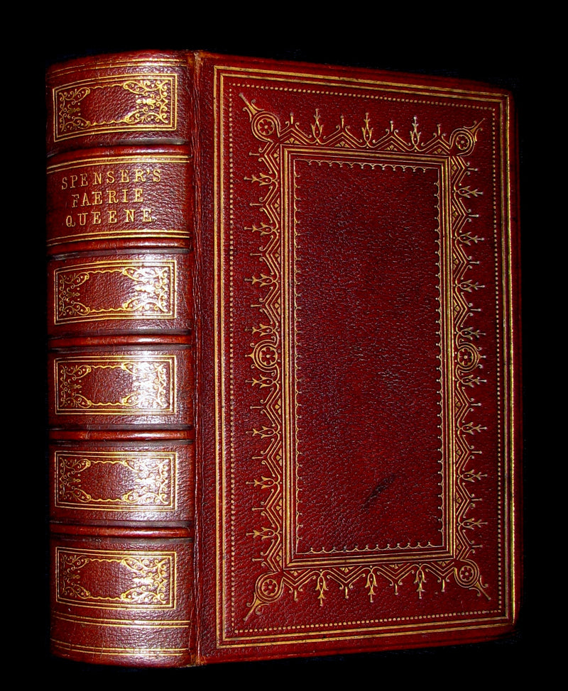 1856 Rare Book ~ The FAERIE QUEENE by Edmund SPENSER Illustrated by Corbould.