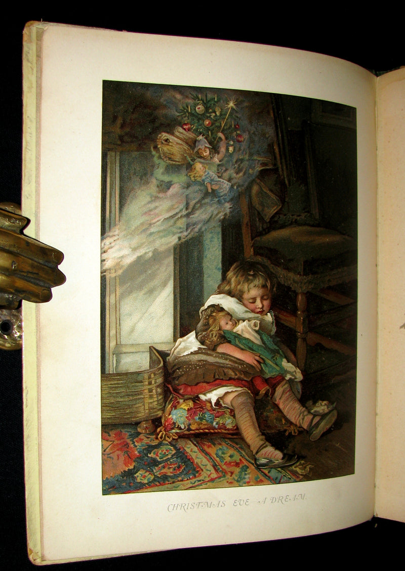 1880's Scarce Victorian Book ~ The Christmas Tree Fairy illustrated by Lizzie Lawson Mack