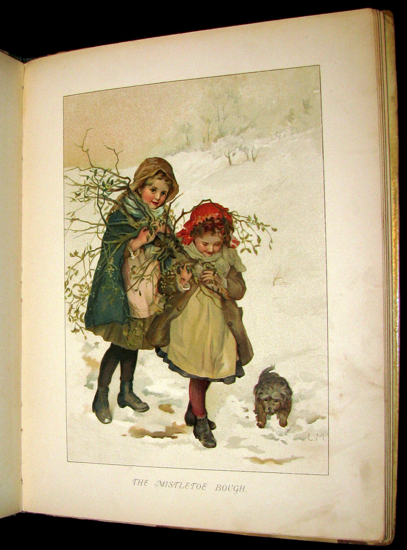 1880's Scarce Victorian Book ~ The Christmas Tree Fairy illustrated by Lizzie Lawson Mack