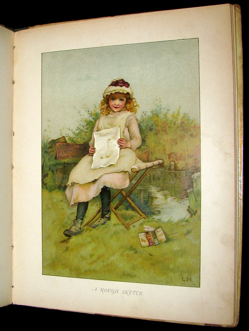 1880's Scarce Victorian Book ~ The Christmas Tree Fairy illustrated by Lizzie Lawson Mack