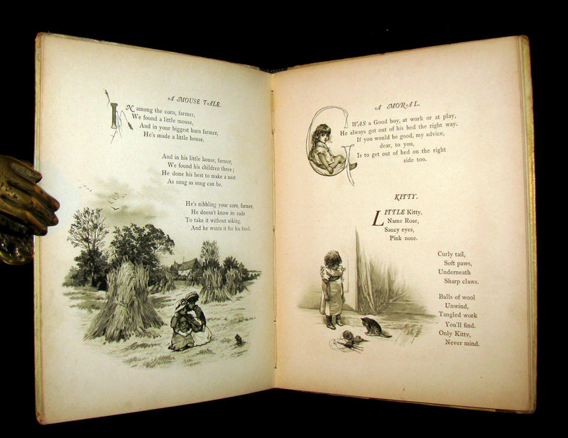 1880's Scarce Victorian Book ~ The Christmas Tree Fairy illustrated by Lizzie Lawson Mack