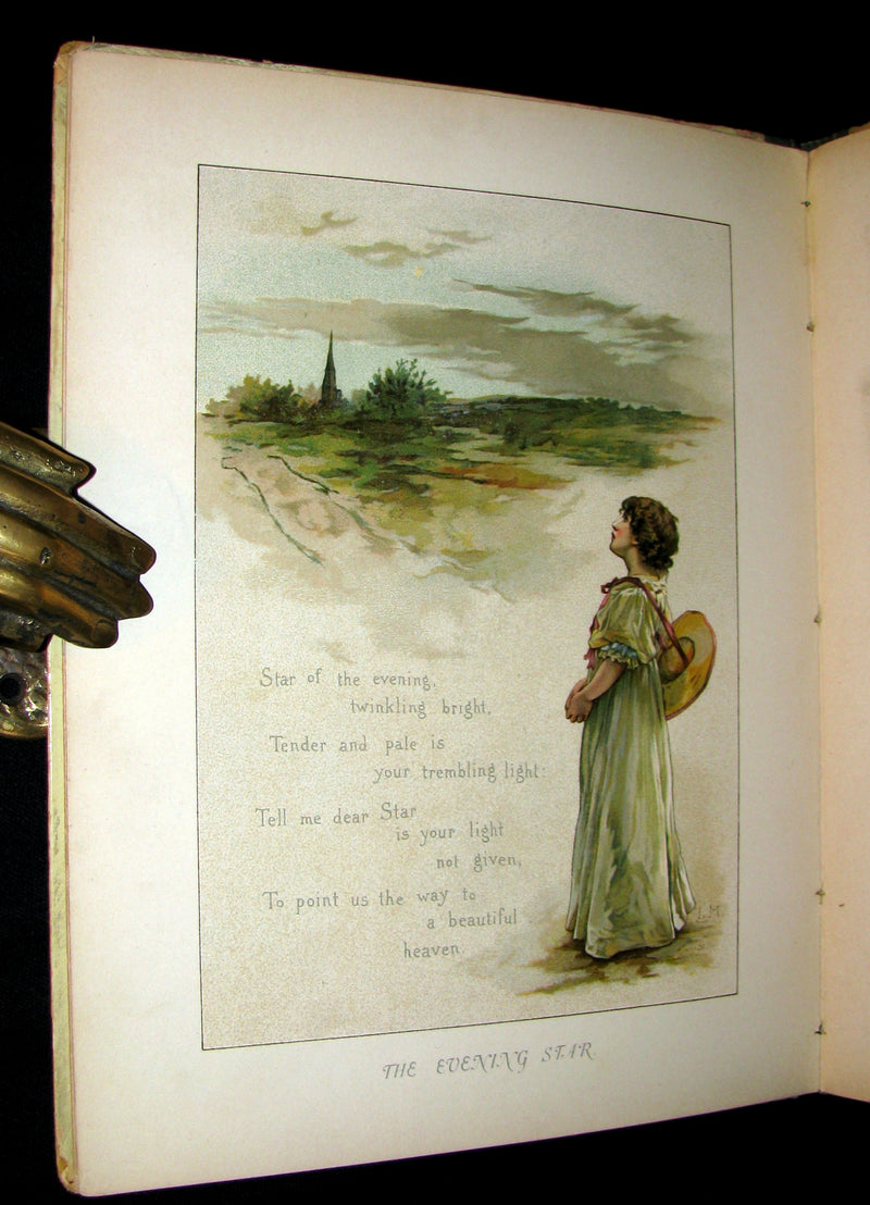 1880's Scarce Victorian Book ~ The Christmas Tree Fairy illustrated by Lizzie Lawson Mack