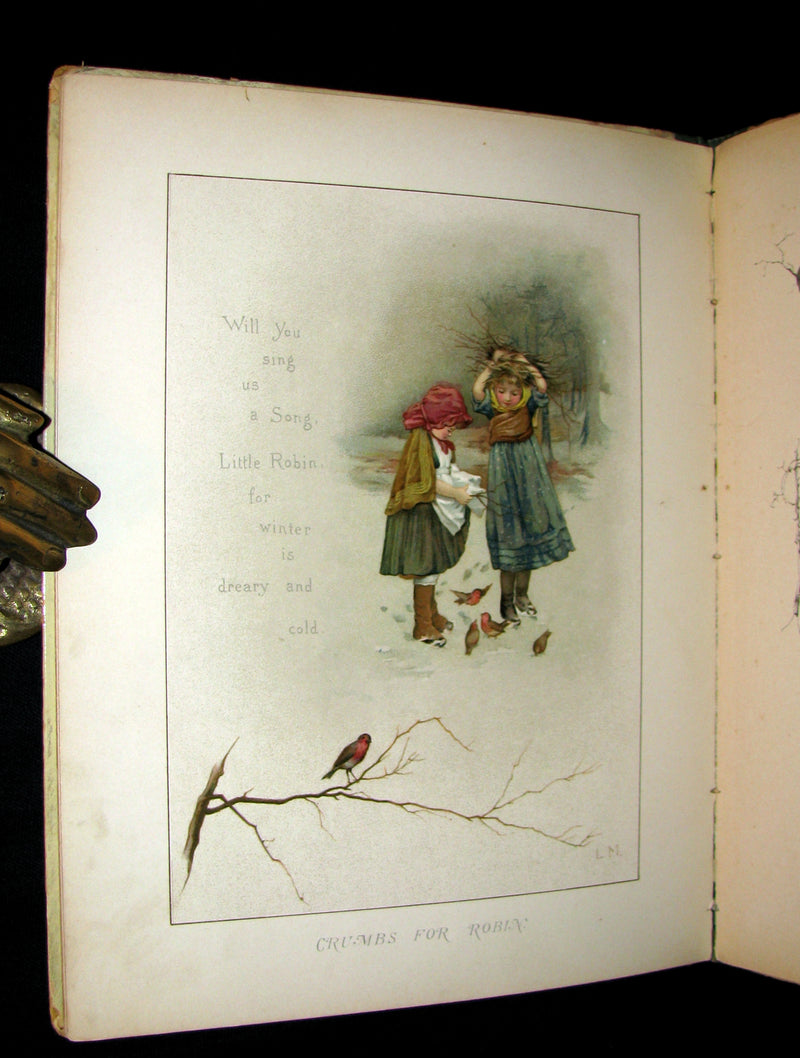 1880's Scarce Victorian Book ~ The Christmas Tree Fairy illustrated by Lizzie Lawson Mack