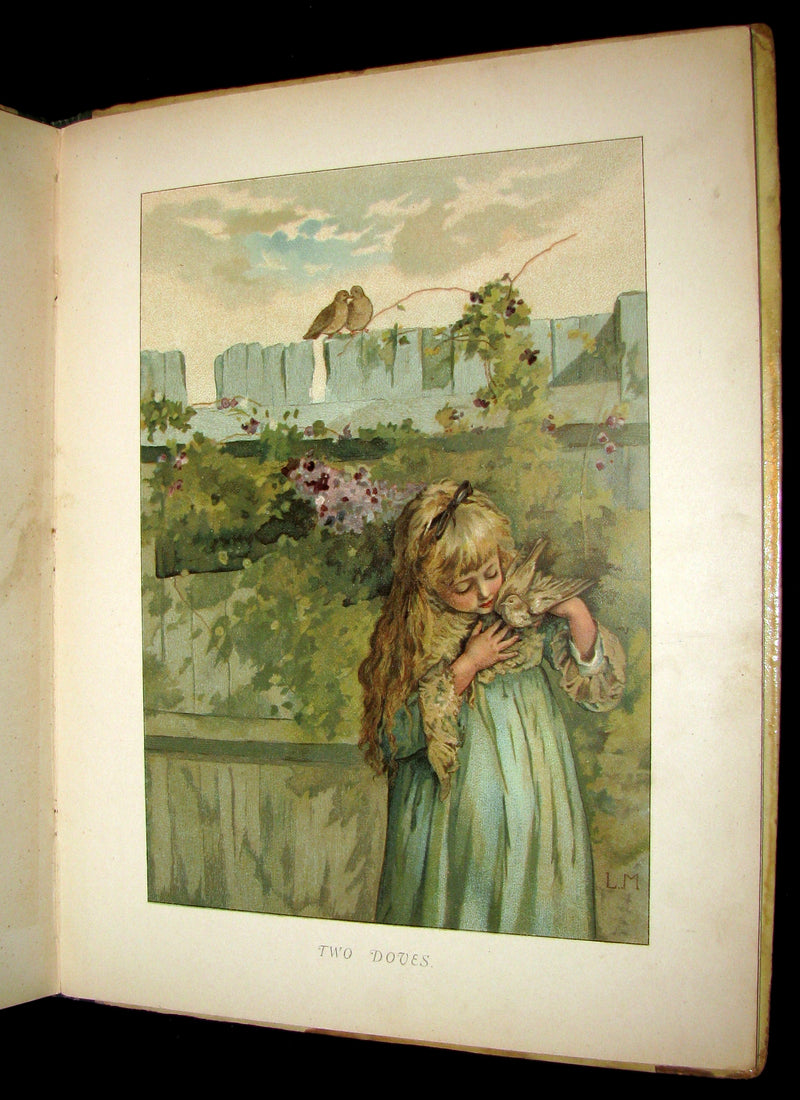 1880's Scarce Victorian Book ~ The Christmas Tree Fairy illustrated by Lizzie Lawson Mack