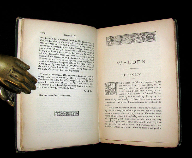 1886 Rare Victorian Book - WALDEN; or, Life in the Woods by Henry David Thoreau.