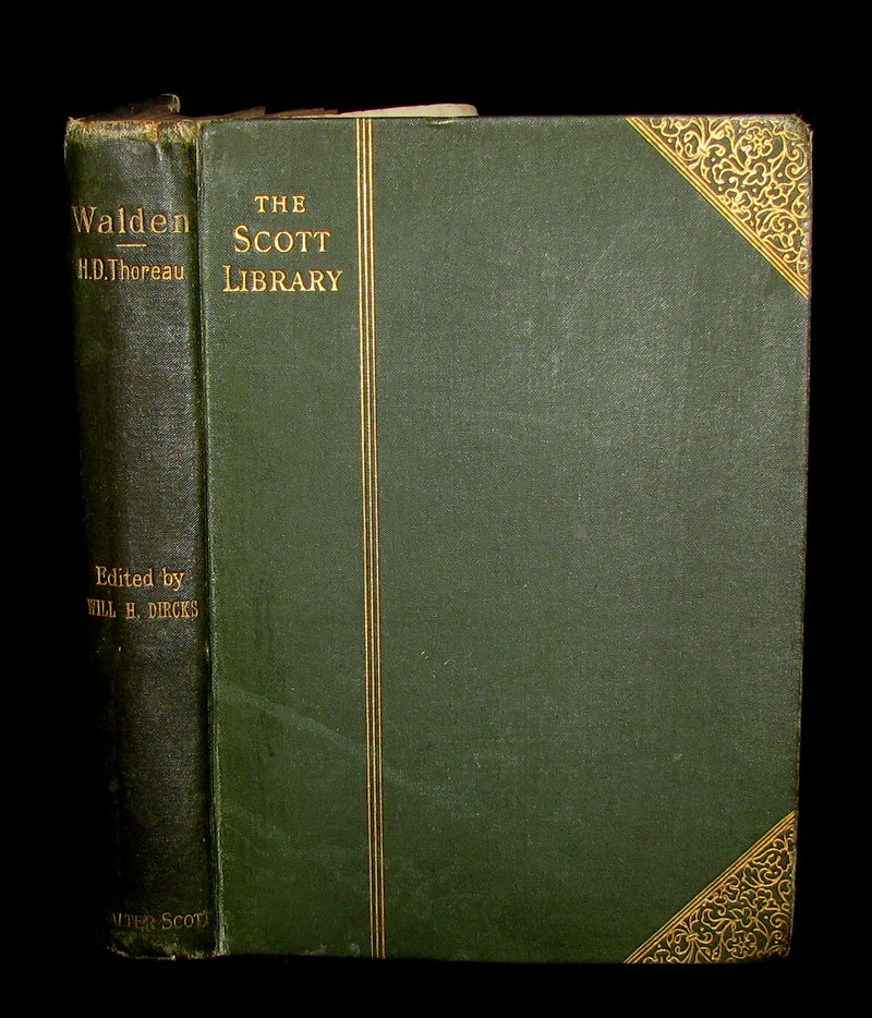 1886 Rare Victorian Book - WALDEN; or, Life in the Woods by Henry David Thoreau.