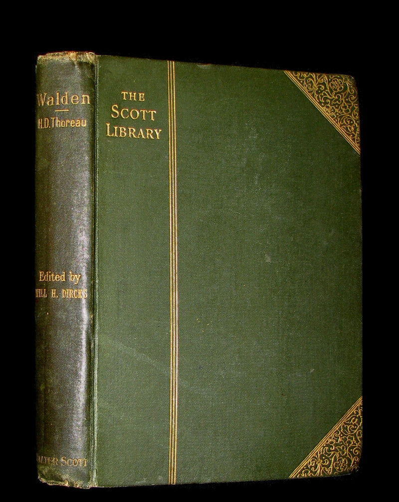 1886 Rare Victorian Book - WALDEN; or, Life in the Woods by Henry David Thoreau.