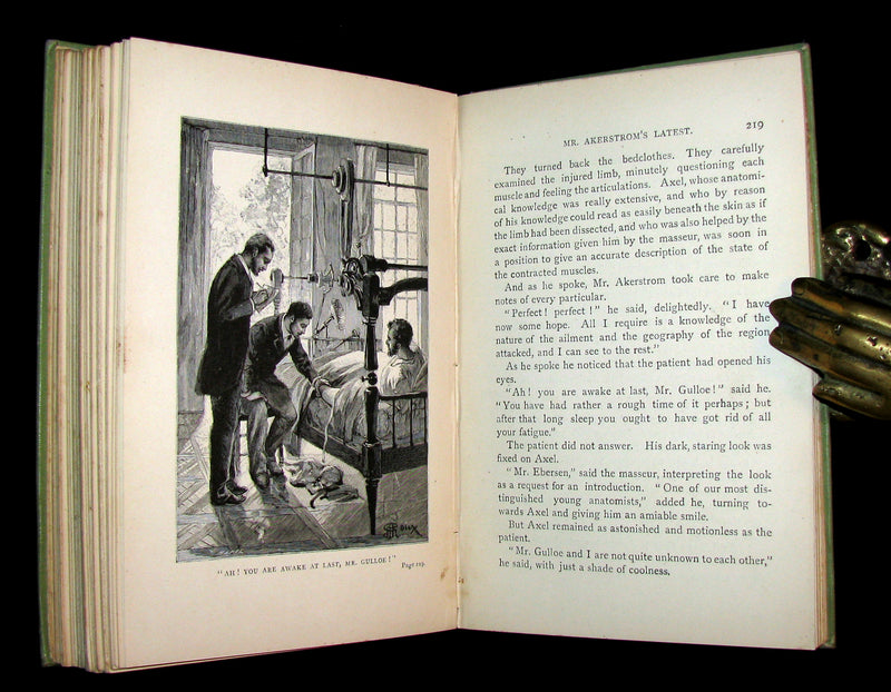 1892 Scarce 1stED Book - AXEL EBERSEN The Graduate of Upsala by Jules Verne collaborator.