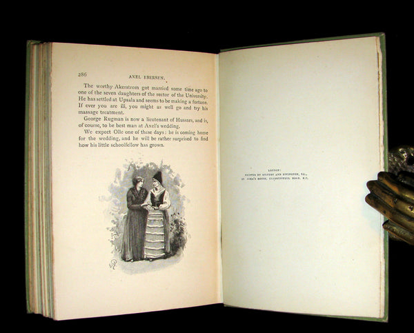 1892 Scarce 1stED Book - AXEL EBERSEN The Graduate of Upsala by Jules Verne collaborator.