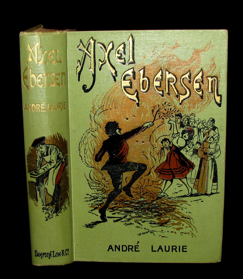 1892 Scarce 1stED Book - AXEL EBERSEN The Graduate of Upsala by Jules Verne collaborator.