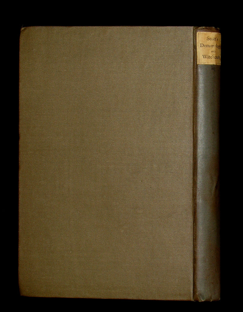 1884 Rare Edition  - Demonology and Witchcraft - WITCHES & FAIRIES by Sir Walter Scott.