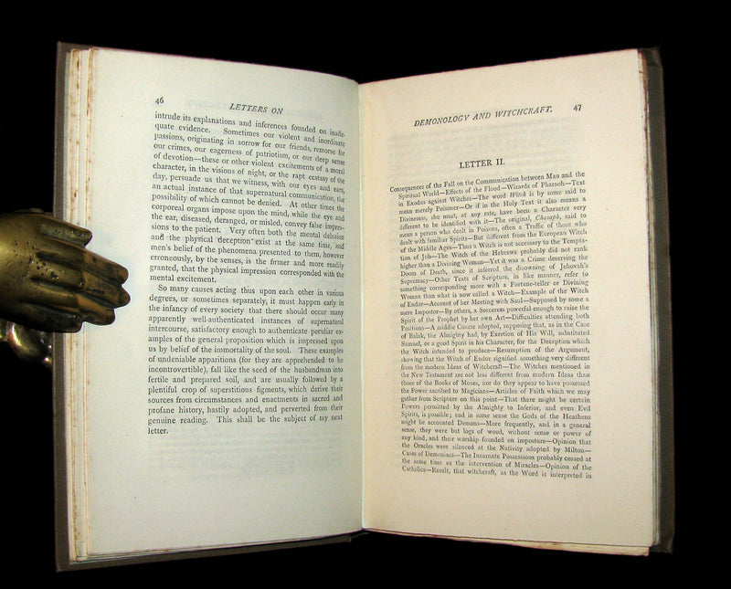 1884 Rare Edition  - Demonology and Witchcraft - WITCHES & FAIRIES by Sir Walter Scott.