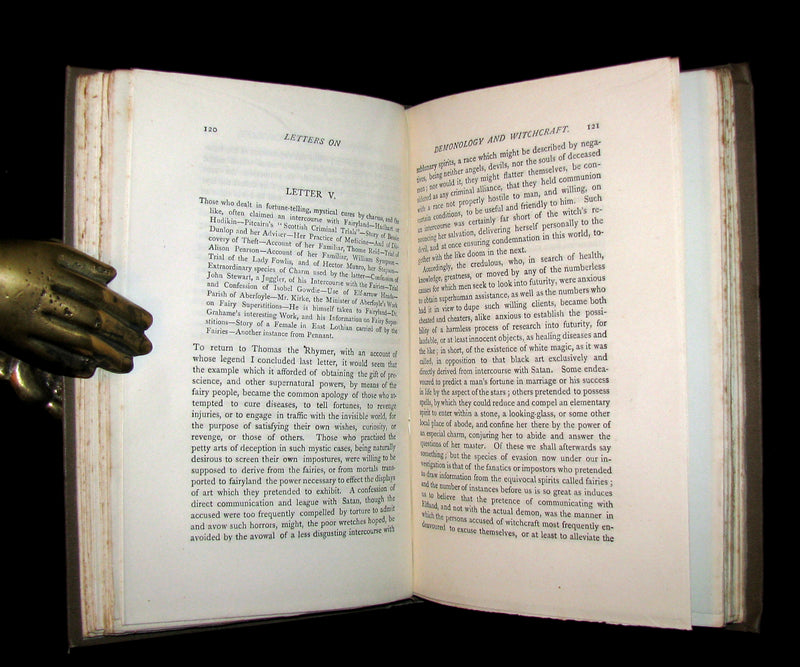 1884 Rare Edition  - Demonology and Witchcraft - WITCHES & FAIRIES by Sir Walter Scott.