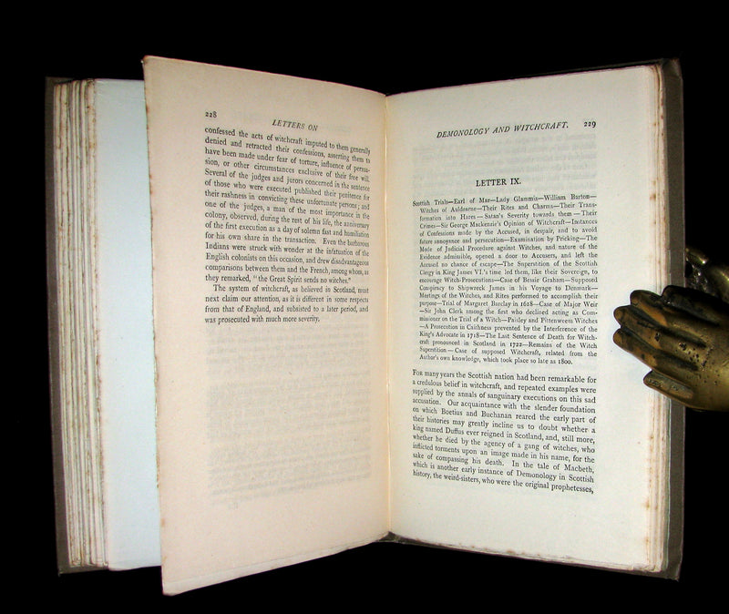 1884 Rare Edition  - Demonology and Witchcraft - WITCHES & FAIRIES by Sir Walter Scott.