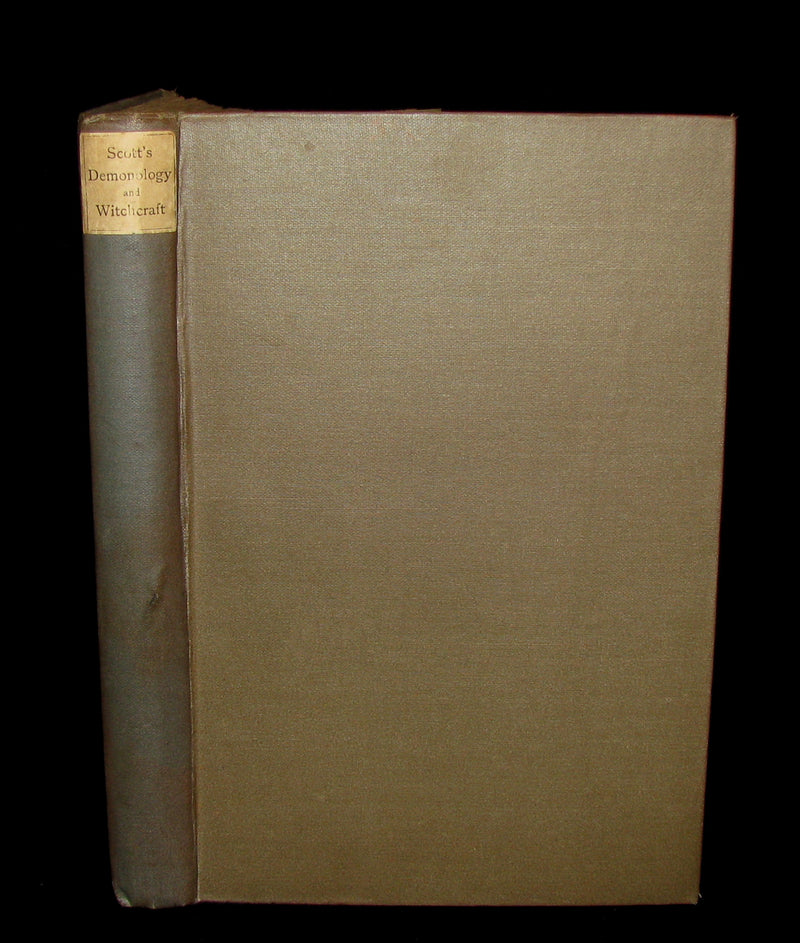 1884 Rare Edition  - Demonology and Witchcraft - WITCHES & FAIRIES by Sir Walter Scott.