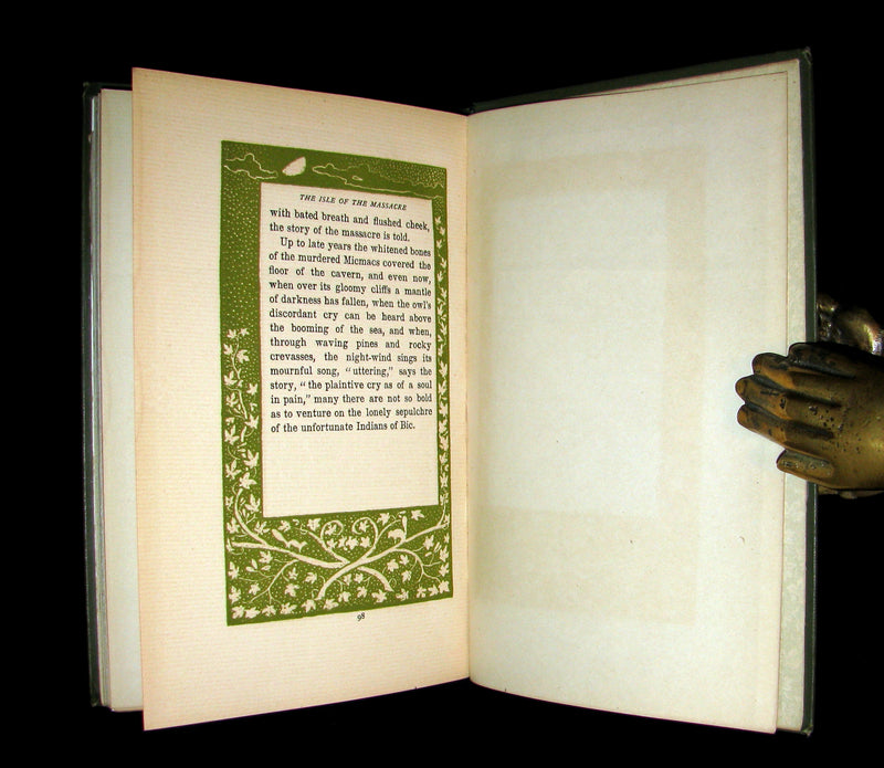 1901 Rare Canadiana - The ISLE of the MASSACRE - A Tale of the Saint Lawrence. 1stED.