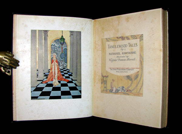1921 Rare Book - Tanglewood Tales by Nathaniel Hawthorne illustrated by Virginia Frances Sterrett