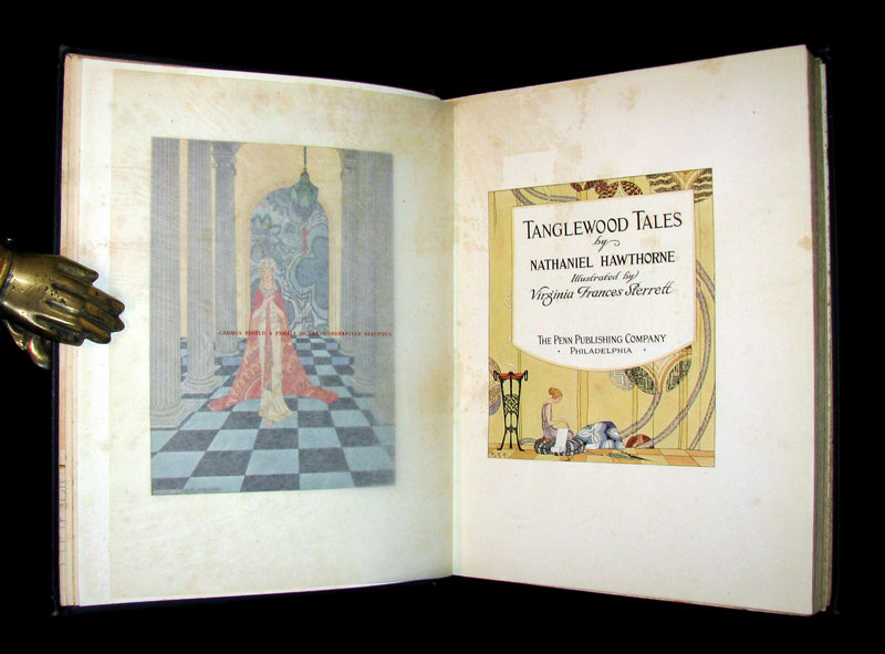 1921 Rare Book - Tanglewood Tales by Nathaniel Hawthorne illustrated by Virginia Frances Sterrett