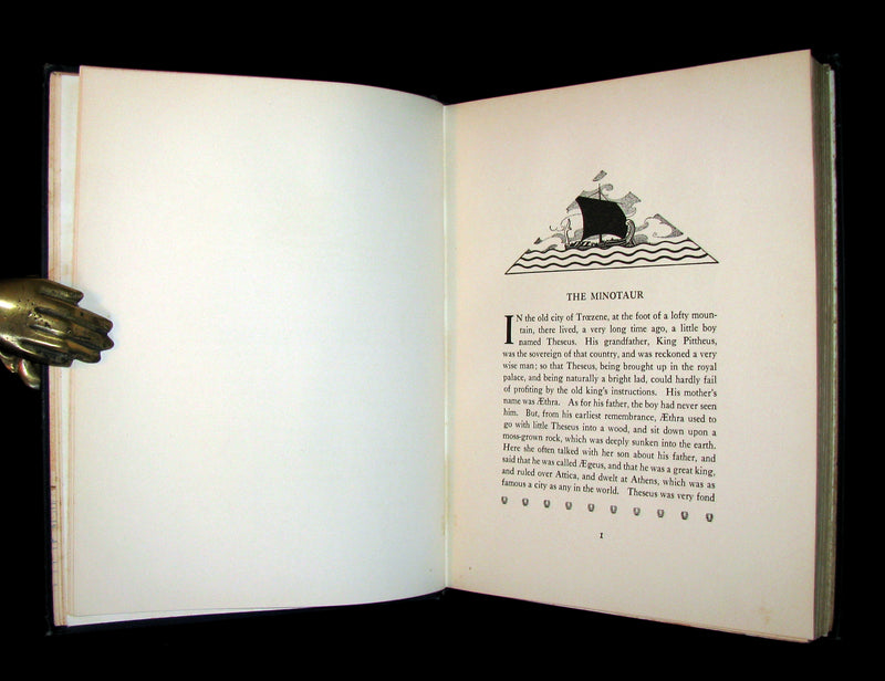 1921 Rare Book - Tanglewood Tales by Nathaniel Hawthorne illustrated by Virginia Frances Sterrett