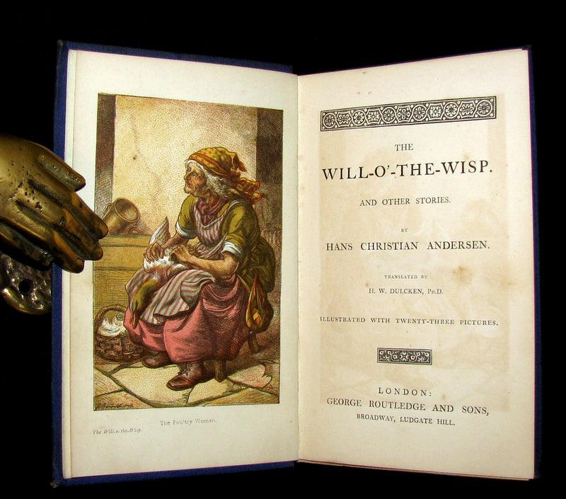 1890's Scarce Victorian Edition - Andersen - The WILL-O'-THE-WISP Illustrated.