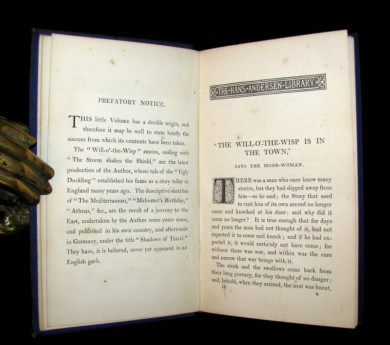 1890's Scarce Victorian Edition - Andersen - The WILL-O'-THE-WISP Illustrated.