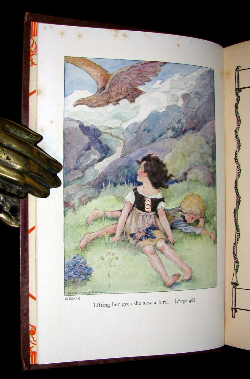 1940 Rare Book -  HEIDI by Johanna Spyri Illustrated by Anne Anderson.