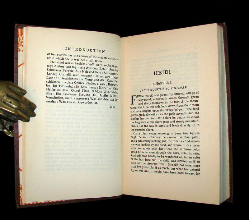 1940 Rare Book -  HEIDI by Johanna Spyri Illustrated by Anne Anderson.