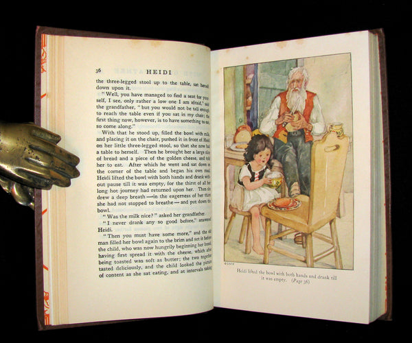1940 Rare Book -  HEIDI by Johanna Spyri Illustrated by Anne Anderson.