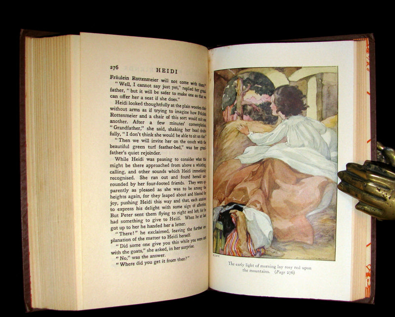 1940 Rare Book -  HEIDI by Johanna Spyri Illustrated by Anne Anderson.