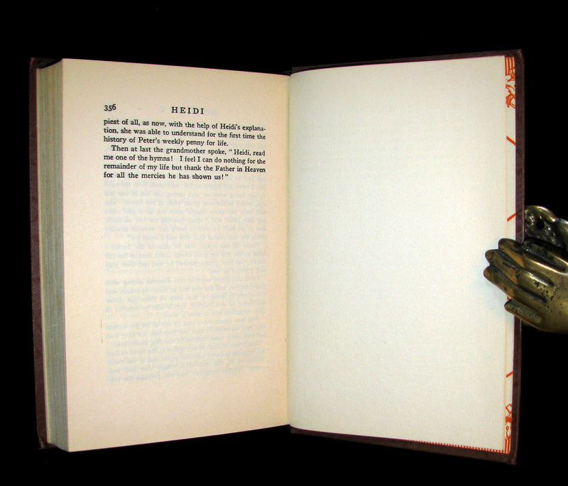 1940 Rare Book -  HEIDI by Johanna Spyri Illustrated by Anne Anderson.
