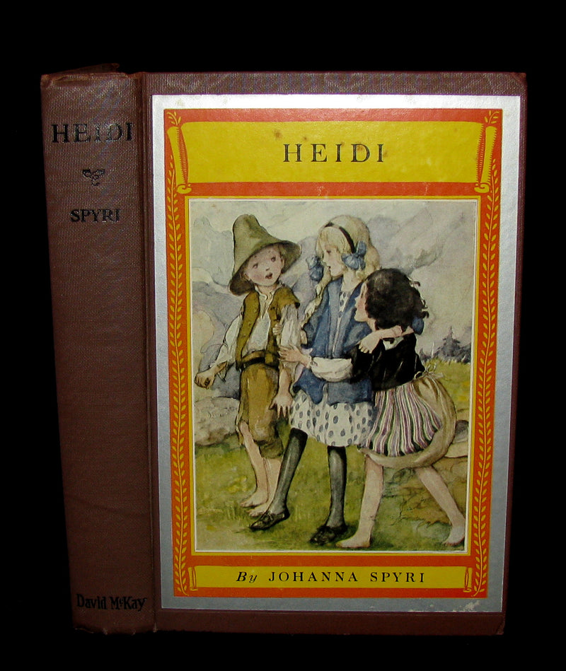 1940 Rare Book -  HEIDI by Johanna Spyri Illustrated by Anne Anderson.