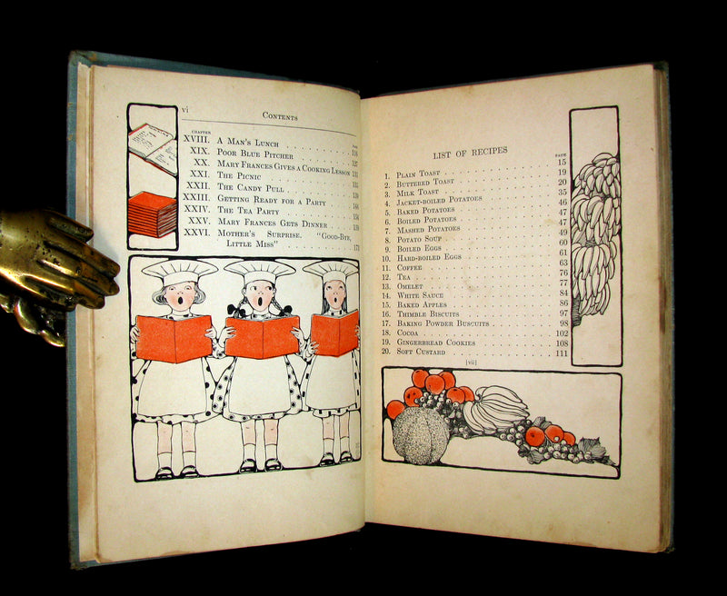 1912 Rare Cooking Book - THE MARY FRANCES COOK BOOK Or Adventures Among The Kitchen People