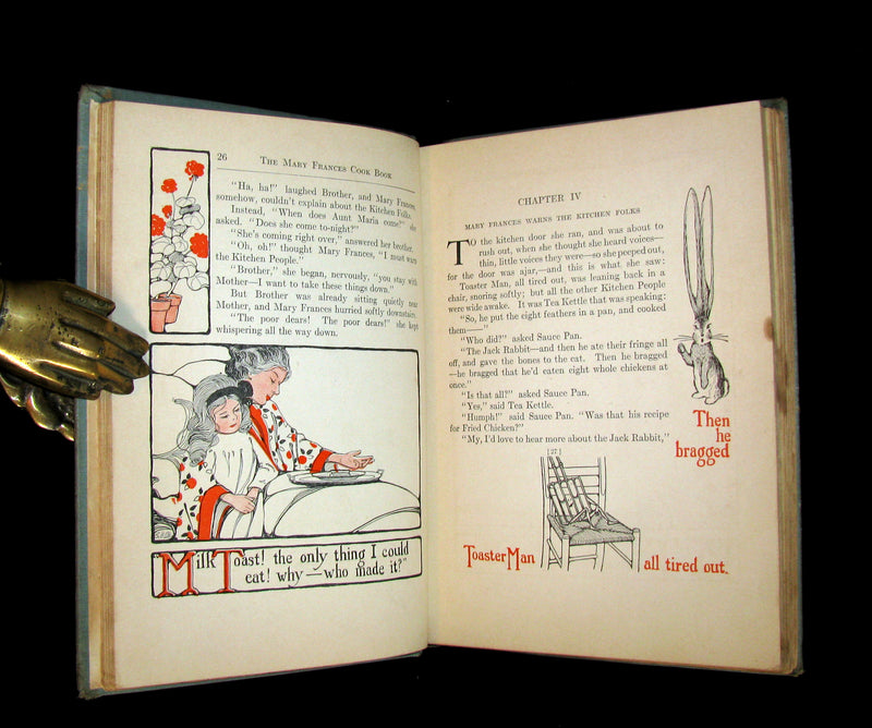 1912 Rare Cooking Book - THE MARY FRANCES COOK BOOK Or Adventures Among The Kitchen People