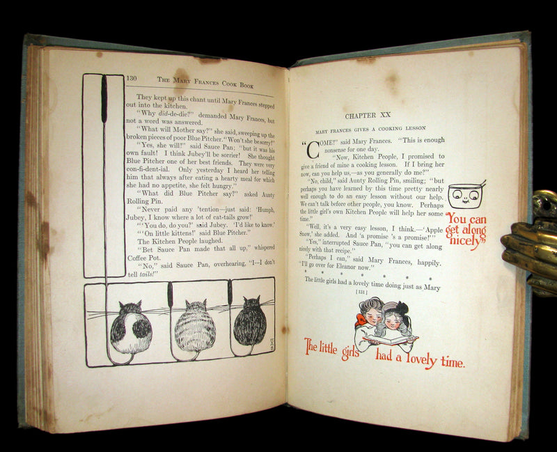 1912 Rare Cooking Book - THE MARY FRANCES COOK BOOK Or Adventures Among The Kitchen People