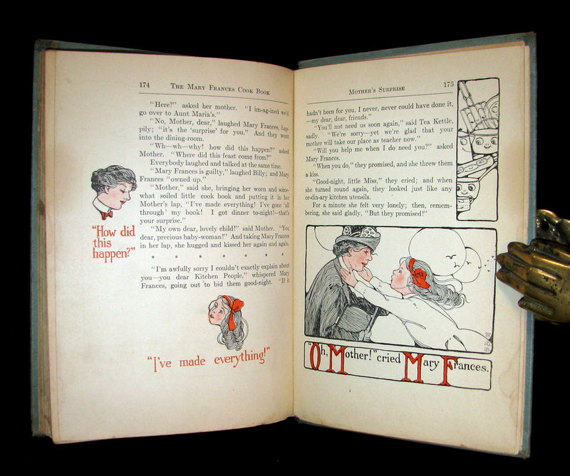 1912 Rare Cooking Book - THE MARY FRANCES COOK BOOK Or Adventures Among The Kitchen People