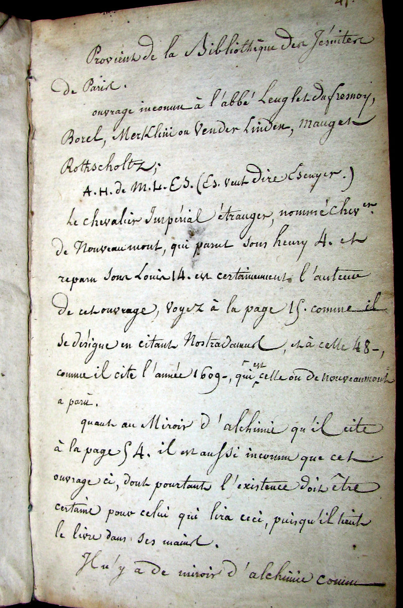 1612 Scarce Alchemy French vellum Book - Le Chimiste ou Conservateur Francois - Philosopher's stone