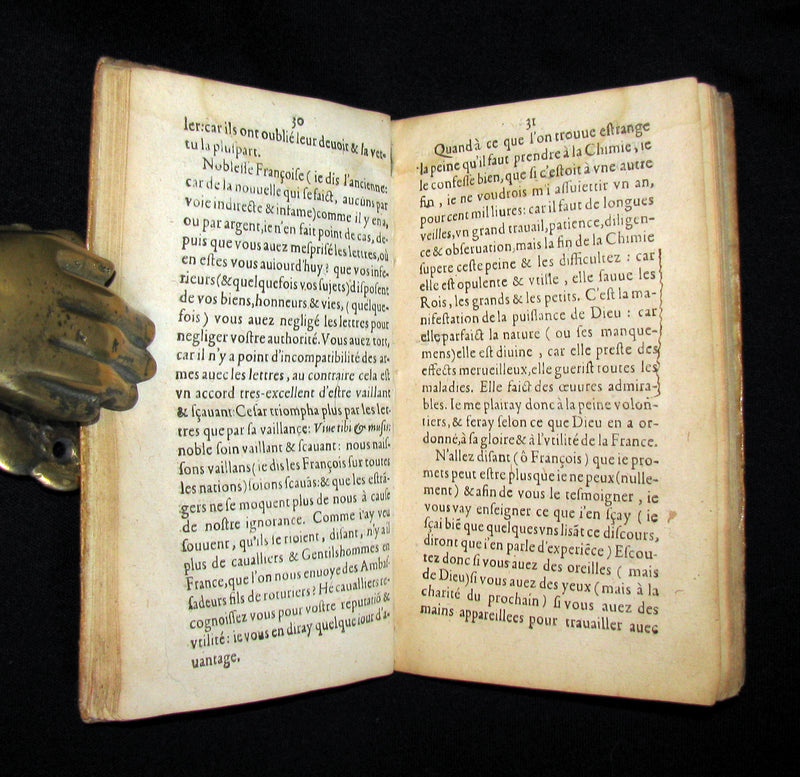 1612 Scarce Alchemy French vellum Book - Le Chimiste ou Conservateur Francois - Philosopher's stone