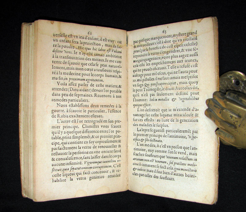 1612 Scarce Alchemy French vellum Book - Le Chimiste ou Conservateur Francois - Philosopher's stone