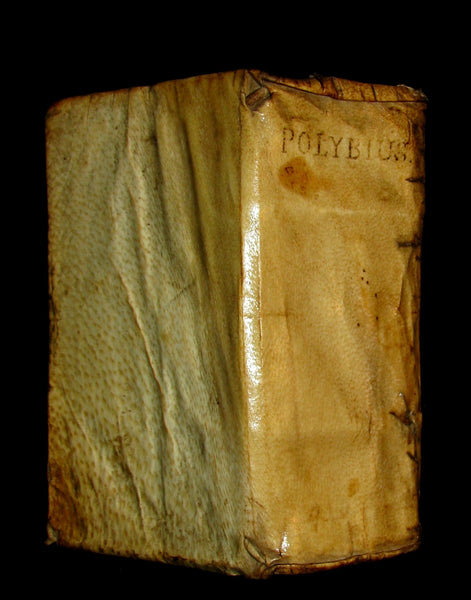 1608 Rare Latin Vellum Book - Polybius - Roman Republic's Histories - Megalopolitani Historiarum.