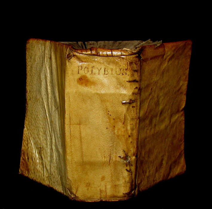 1608 Rare Latin Vellum Book - Polybius - Roman Republic's Histories - Megalopolitani Historiarum.