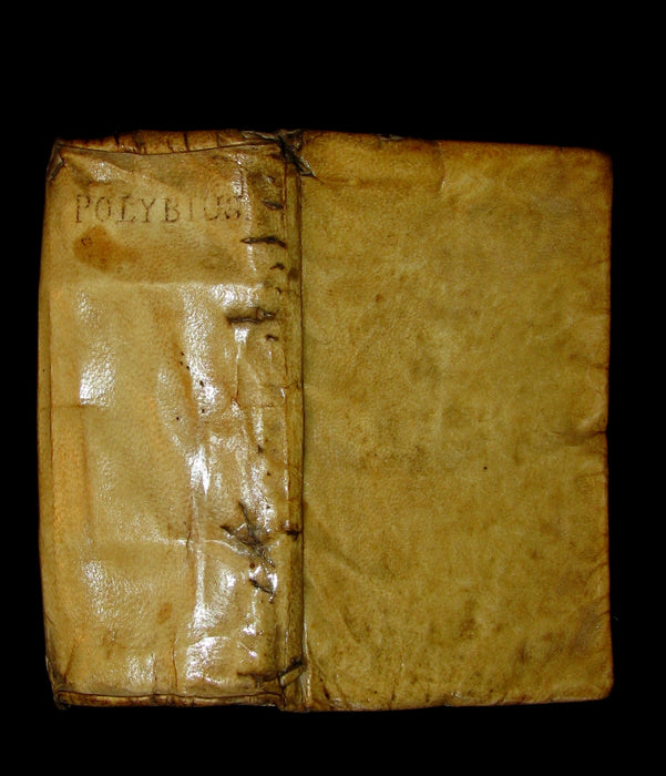 1608 Rare Latin Vellum Book - Polybius - Roman Republic's Histories - Megalopolitani Historiarum.